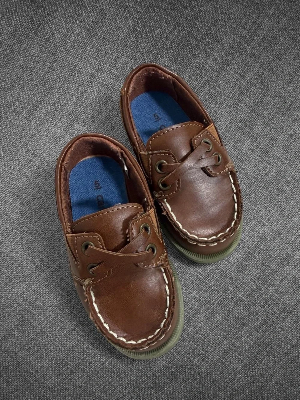 Carter’s Brown Boat Shoes Toddler Size 5M Classic Casual Loafers